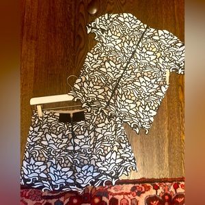 Alice and Olivia lace short set